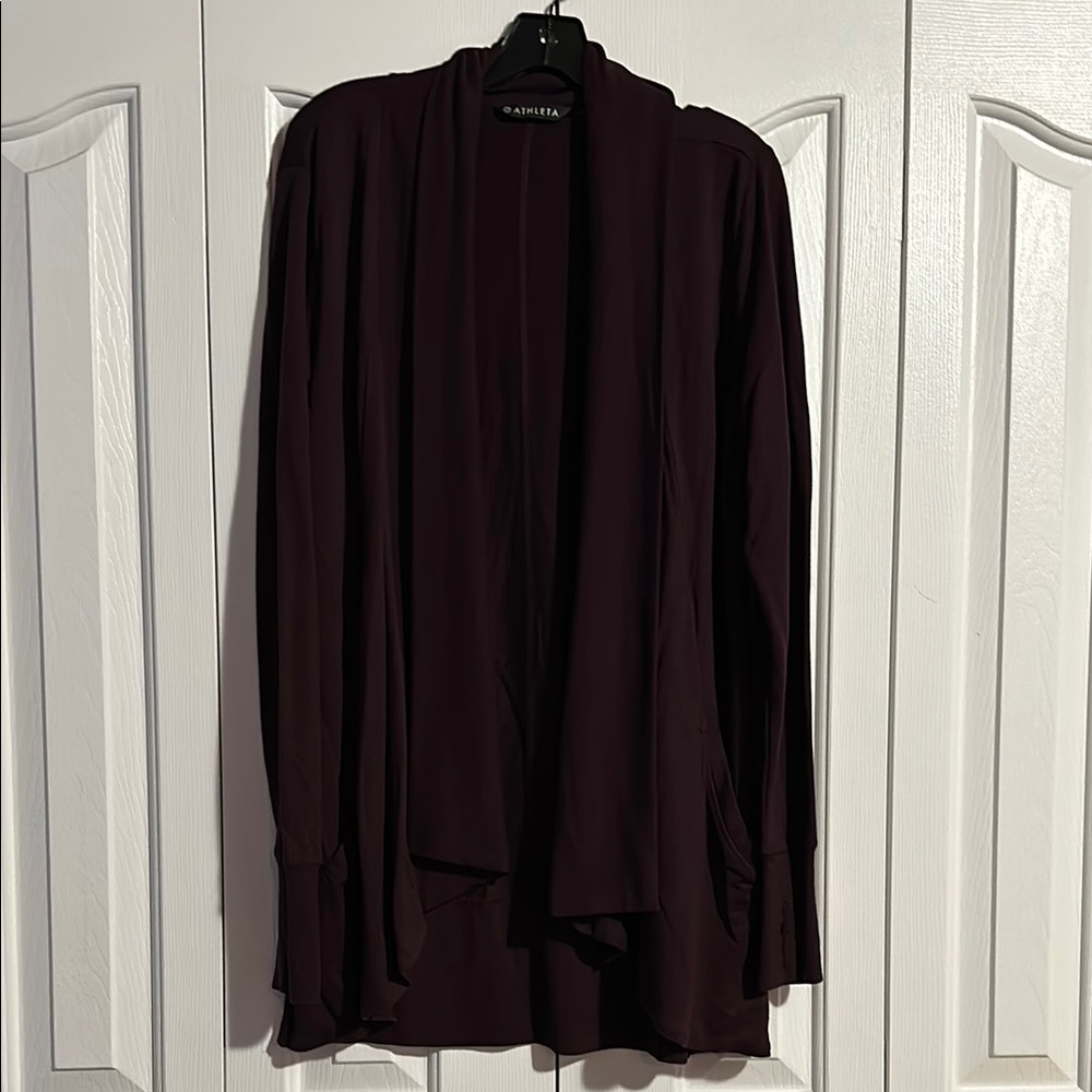 Athleta Dark Maroon Cardigan
